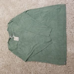 Barefoot Dreams Light Green V-Neck Women's Sweater